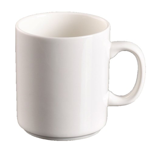 Basics Stackable Mugs White